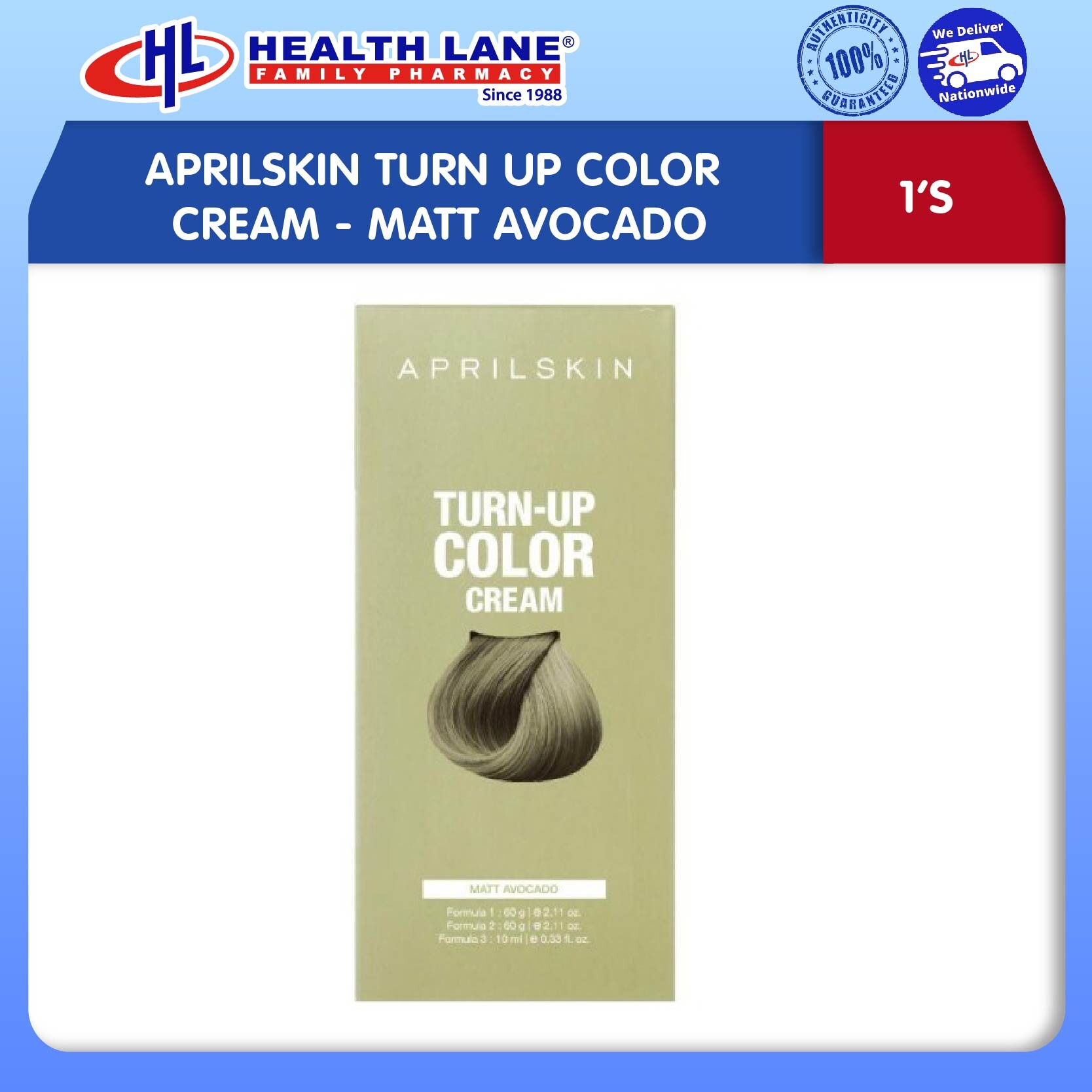 APRILSKIN TURN UP COLOR KRIM - MATT AVOCADO